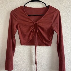 Long Sleeve Crop Top